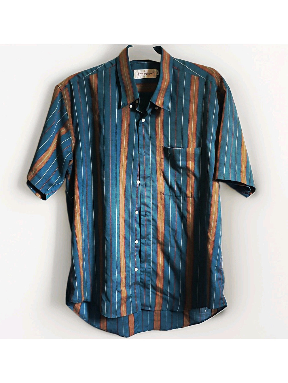Vintage Hazard Men's XL  Short Sleeve Button-Up Shirt